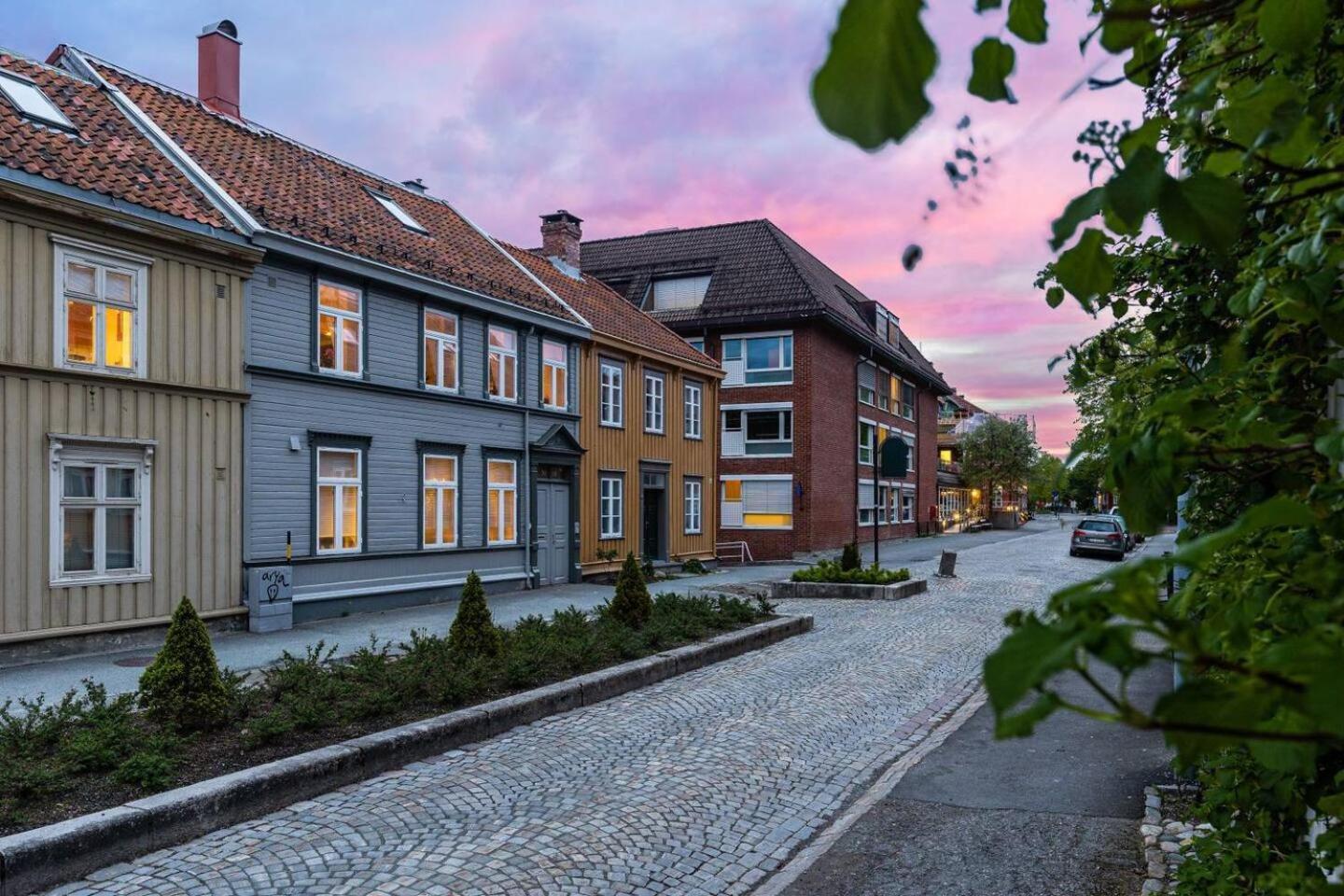 Cozy Backyard Apartment Trondheim Exterior photo