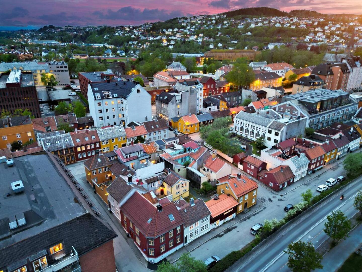 Cozy Backyard Apartment Trondheim Exterior photo